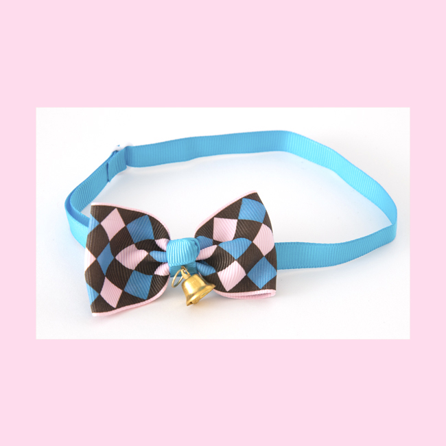 Blue Jingle Bell Bow for your Dog or Cat!