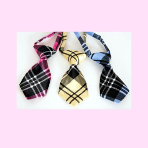 3 colors of Square Patterns ties for your Dogs!