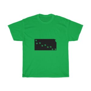 Kansas - 50 State Paw T-shirt