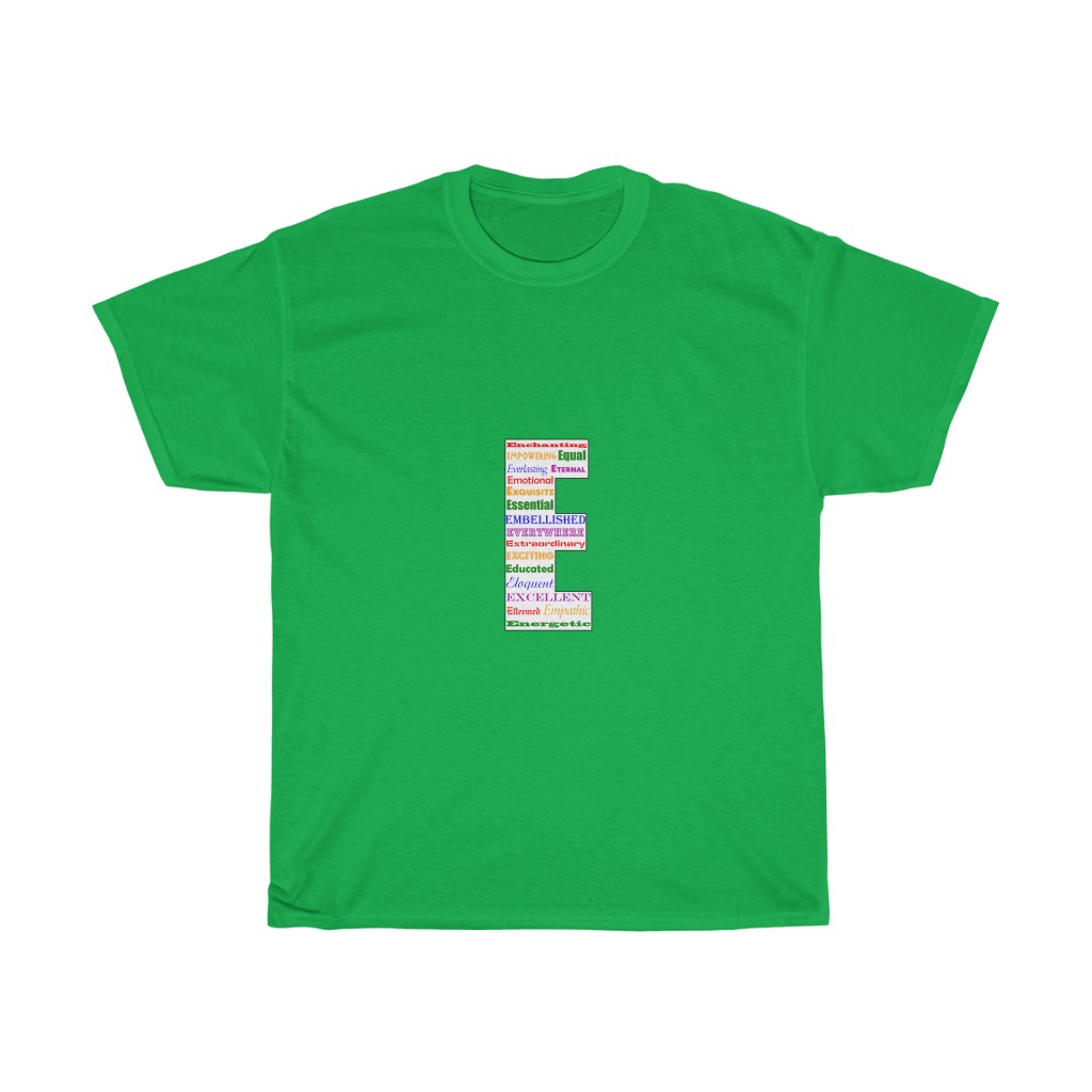 Inspirational ABC T-shirt - E