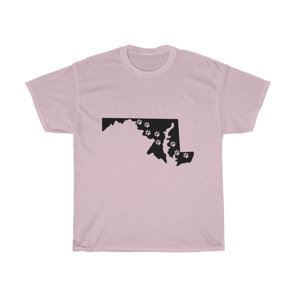 Maryland - 50 State Paw T-Shirt