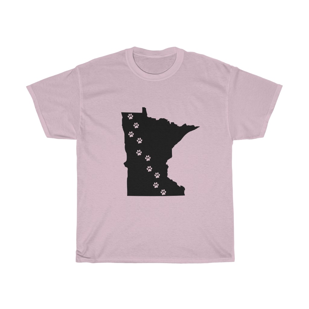 Minnesota- 50 State Paw T-Shirt