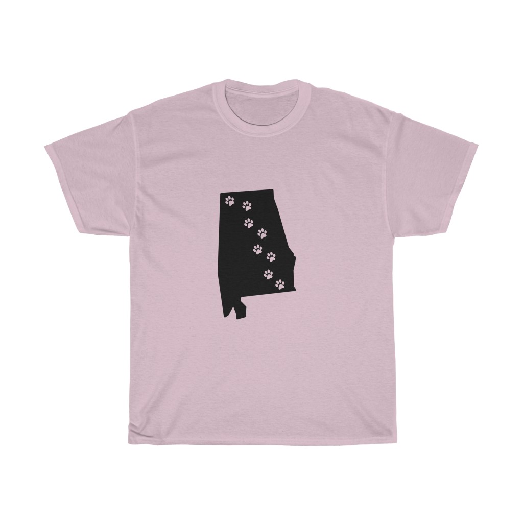 Alabama - 50 State Paw T-Shirt
