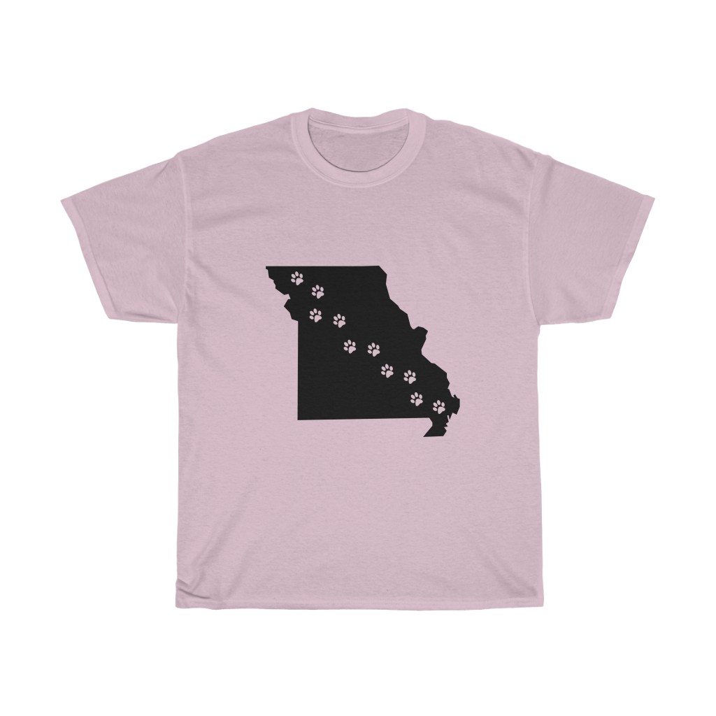 Missouri- 50 State Paw T-Shirt