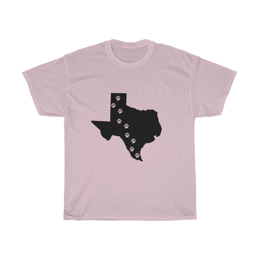 Texas - 50 State Paw T-Shirt