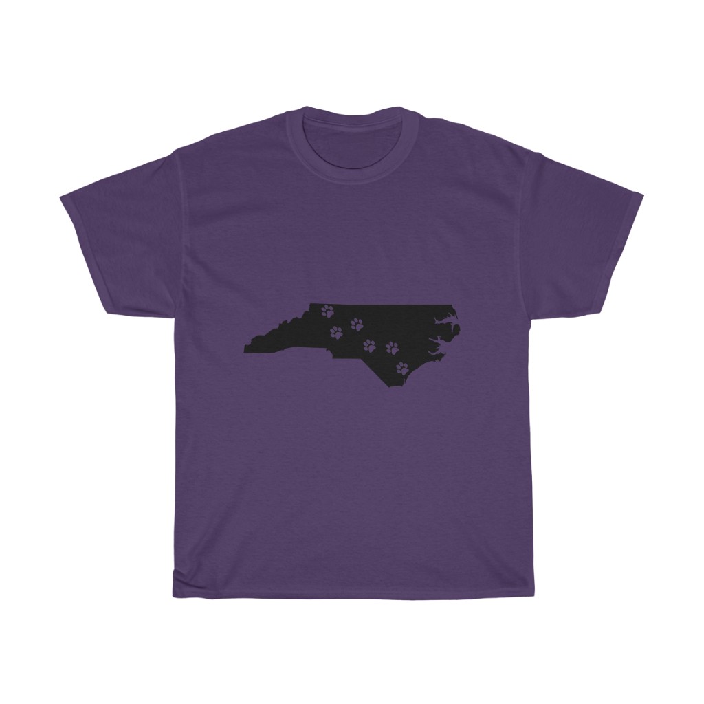 North Carolina - 50 State Paw T-Shirt