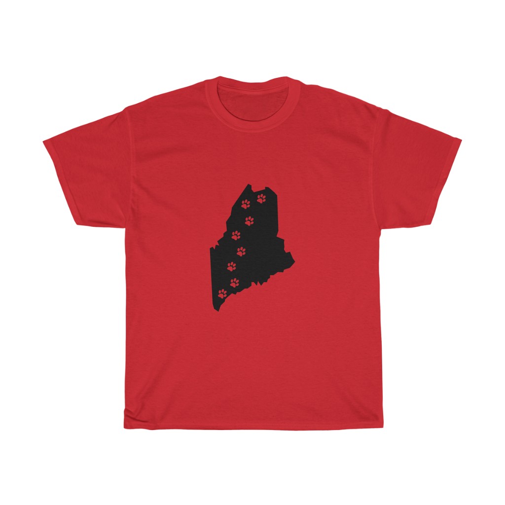 Maine - 50 State Paw T-Shirt