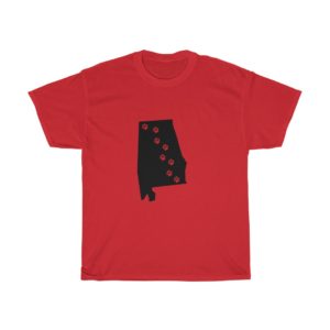 Alabama - 50 State Paw T-Shirt