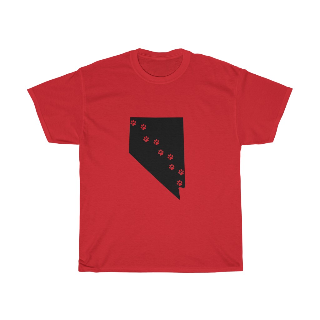 Nevada - 50 State Paw T-Shirt