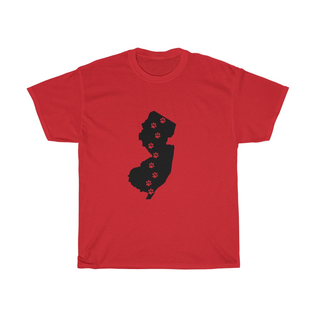 New Jersey - 50 State Paw T-Shirt
