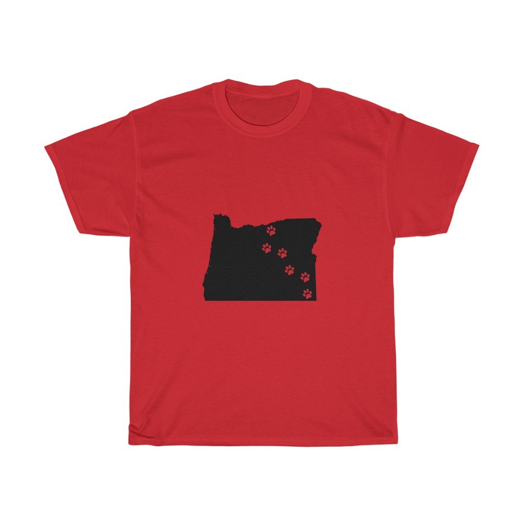 Oregon - 50 State Paw T-Shirt