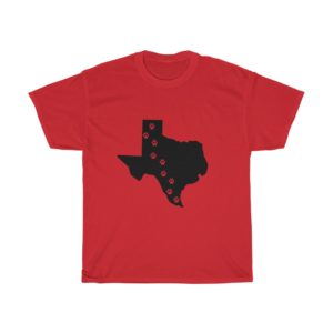 Texas - 50 State Paw T-Shirt