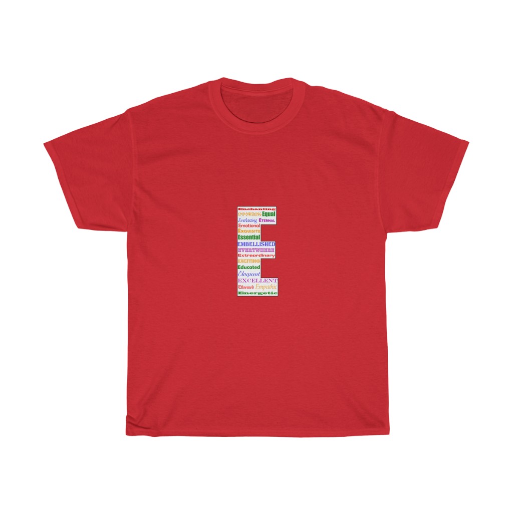 Inspirational ABC T-shirt - E