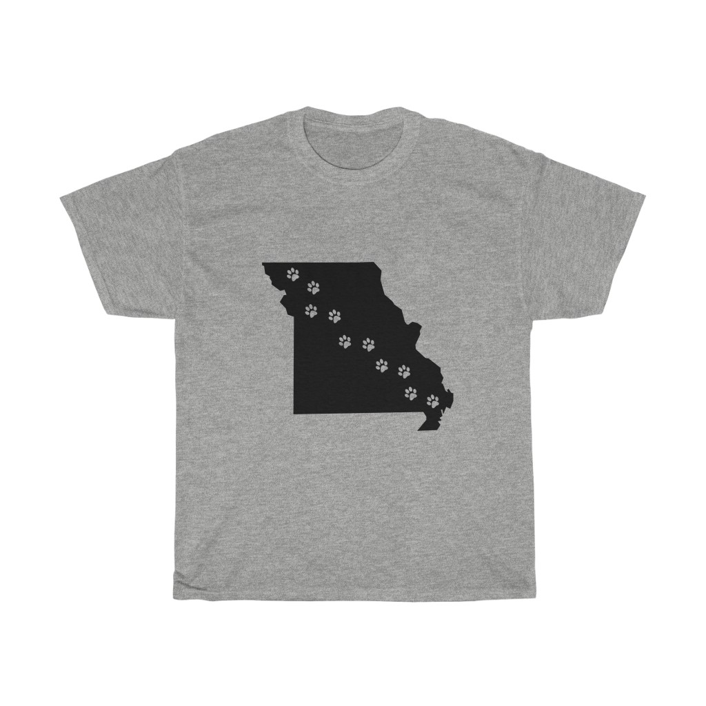 Missouri- 50 State Paw T-Shirt