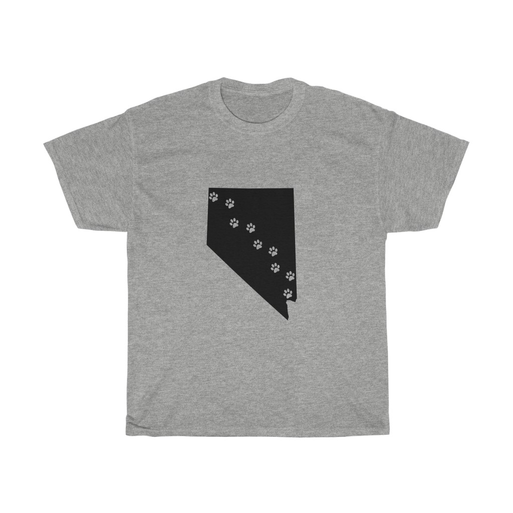 Nevada - 50 State Paw T-Shirt
