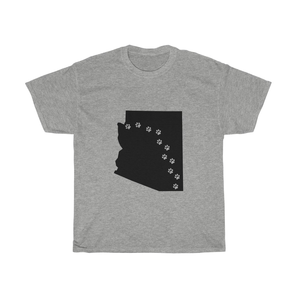 Arizona - 50 State Paw T-shirt