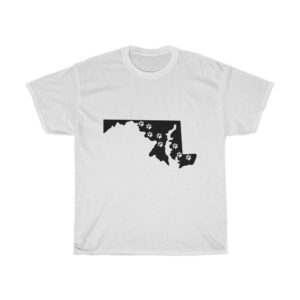 Maryland - 50 State Paw T-Shirt