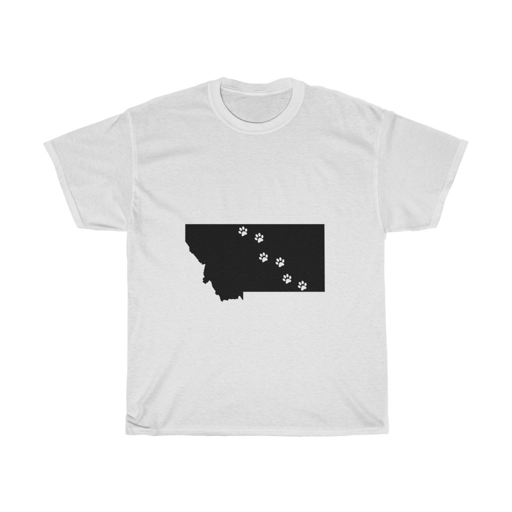Montana - 50 State Paw T-Shirt