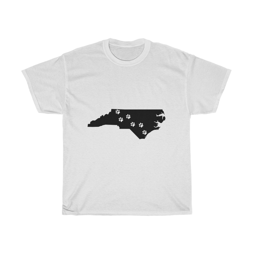 North Carolina - 50 State Paw T-Shirt