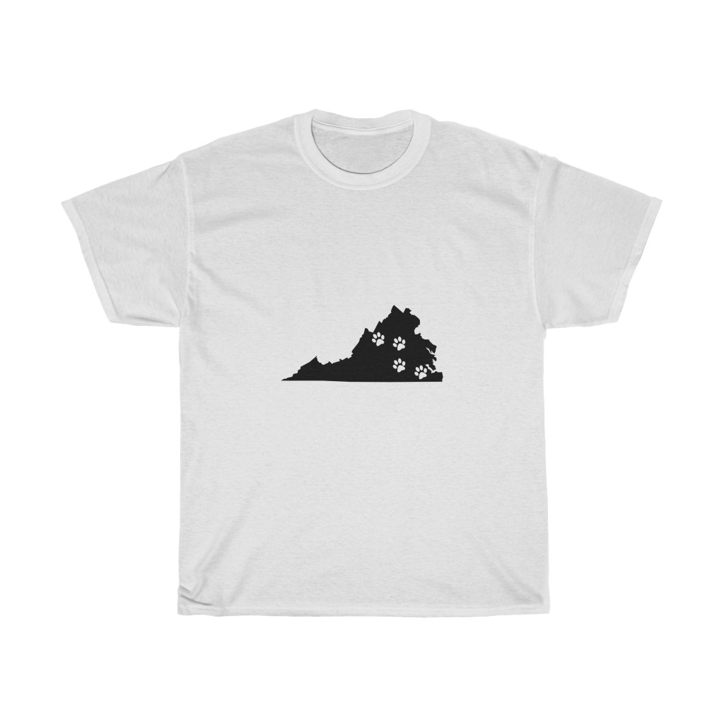Virginia - 50 State Paw T-Shirt