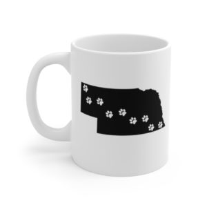 Nebraska - 50 State Paw Mug