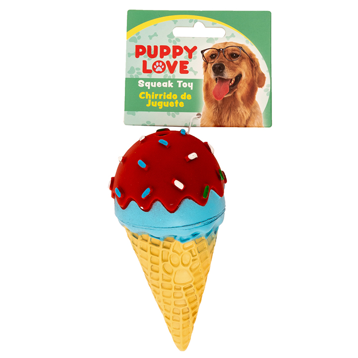 Ice Cream Squeaky Dog Toys
