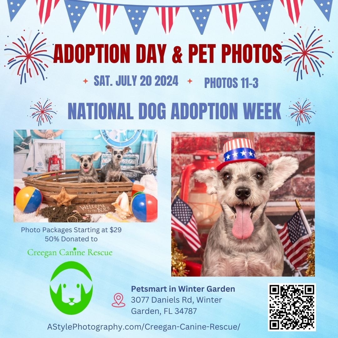 Creegan Canine Rescue Adoption Day and Pet Photos