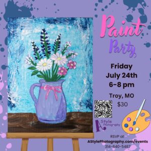 Wildflower Pitcher Paint Party in Troy, Missouri